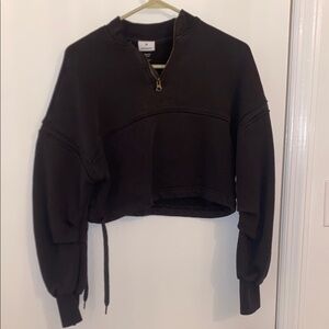 Black Gymshark Cropped Jacket